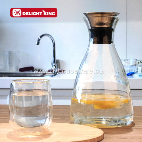 Glass Beverage Carafe for Juice